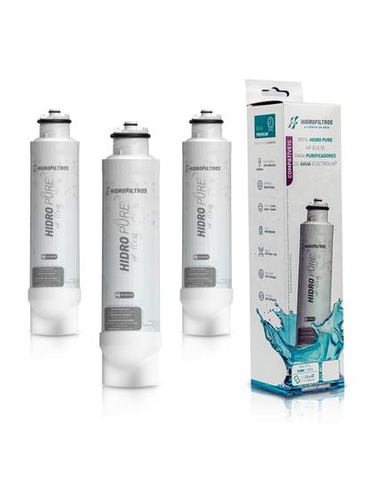 Imagem de Kit 3 Filtro/refil Vela De Água Hidrofiltros Compátivel com Purificador Acqua Pure Electrolux Pappca50 PE12A, PE12B, PE12G, PE12V Premium