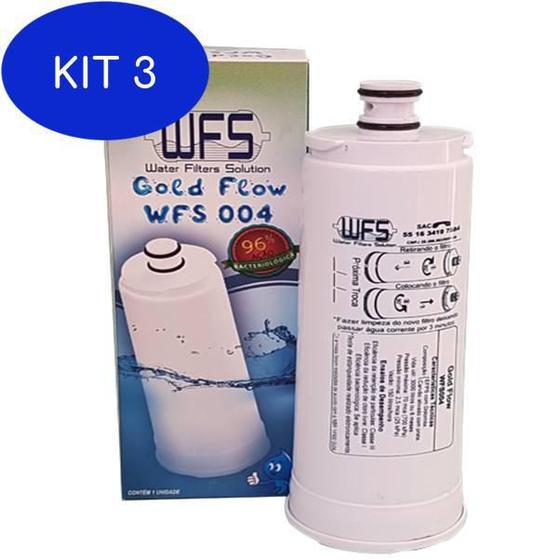 Imagem de Kit 3 Filtro wfs 004 compativel purificador Masterfrio rótulo azul