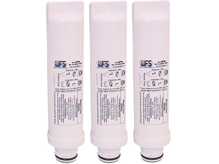 Imagem de Kit 3 Filtros Refil Purificador Compatível Electrolux PE10 PE10B PE10X PAPPCA20 (equivalente PAPPCA20)