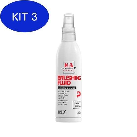 Imagem de Kit 3 Fluído Para Escova (Brushing Fluid Keradvance Professional)