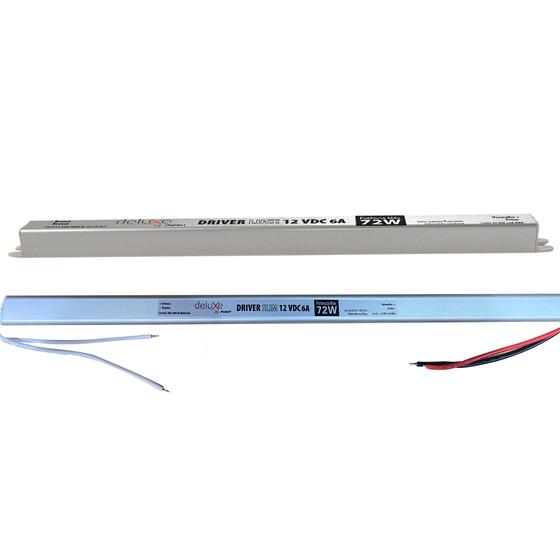 Kit 3 Fonte Driver Slim 12v 72w 6a Fita Led Perfil Led Bivolt - Avant Imagem de Kit 3 Fonte Driver Slim 12v 72w 6a Fita Led Perfil Led Bivolt