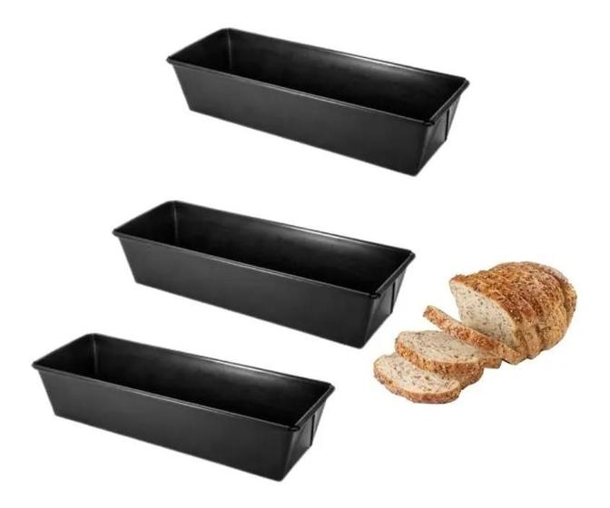 Kit 3 Formas 35 Cm Antiaderentes Pães Bolo Inglês Teflon Menor preço em Kit 3 Formas 35 Cm Antiaderentes Pães Bolo Inglês Teflon