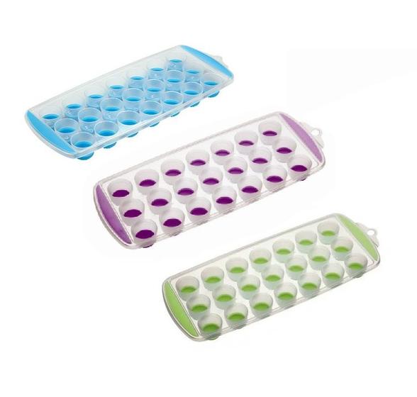 Imagem de Kit 3 Formas de Gelo e Chocolate Fundo Flexível em Silicone