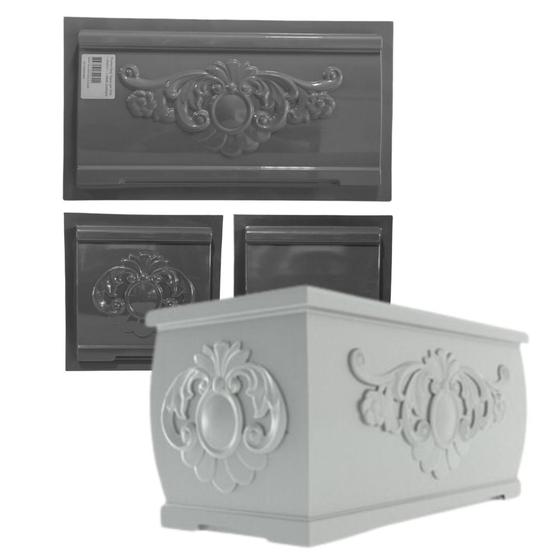 Kit 3 Formas Para Vasos em Gesso Jardinagem - Decorativas Imagem de Kit 3 Formas Para Vasos em Gesso Jardinagem