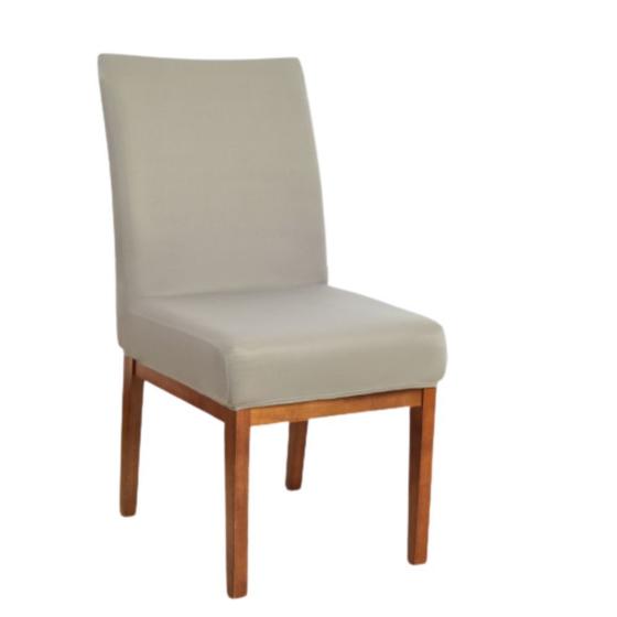 Imagem de Kit 3 Forro para Cadeiras de Jantar Envio 24h Cinza