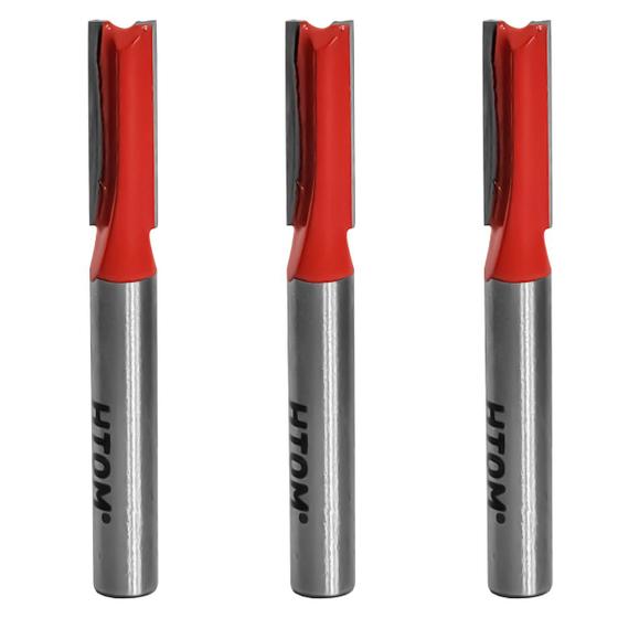 Kit 3 Fresa Reta 1/4 Haste 1/4 Corte Duplo Metal Duro Tupia Menor preço em Kit 3 Fresa Reta 1/4 Haste 1/4 Corte Duplo Metal Duro Tupia