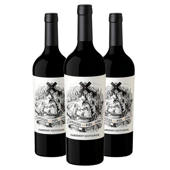 Imagem de Kit 3 Garrafas Cordero com Piel de Lobo Cabernet Sauvignon
