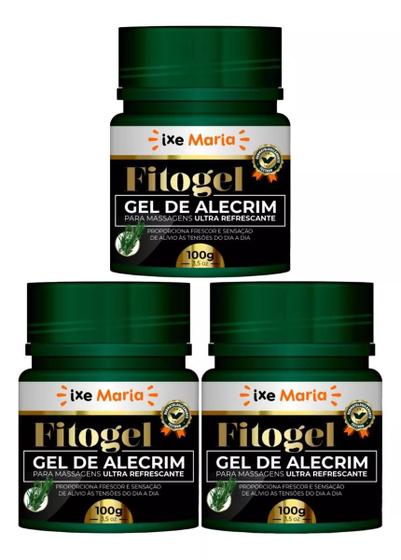 Imagem de Kit 3 Gel Massageador de Alecrim Ultra refrescante Combate a Dor Muscular