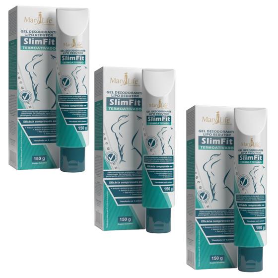 Imagem de Kit 3 Gel SlimFit Termoativado 150G - Mary Life