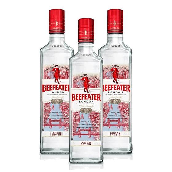 Imagem de Kit 3 Gin Beefeaters London Dry 750Ml