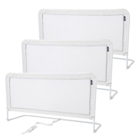 Imagem de Kit 3 Grades de Proteção para Cama Box Zucki Branco - Kiddo