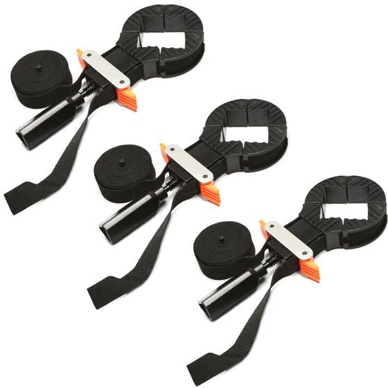 Imagem de KIT 3 Grampo De Aperto Rápido 11'' Com Fita 4 Metros -CHARBS