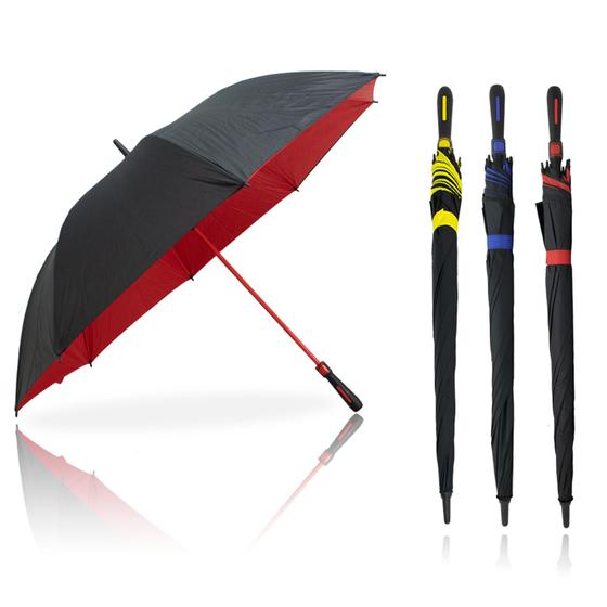 Imagem de Kit 3 Guarda Chuva Portaria Automático Tecido Duplo Grande  Portaria TD