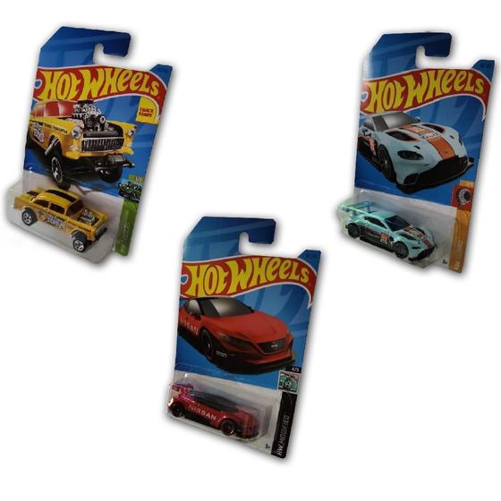 Imagem de Kit 3 Hot Wheels Carrinhos Sortidos Sem Repetição De Modelo