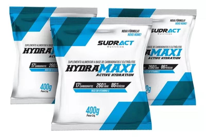 Imagem de Kit 3 hydramaxi 400g isotonico sudract uva