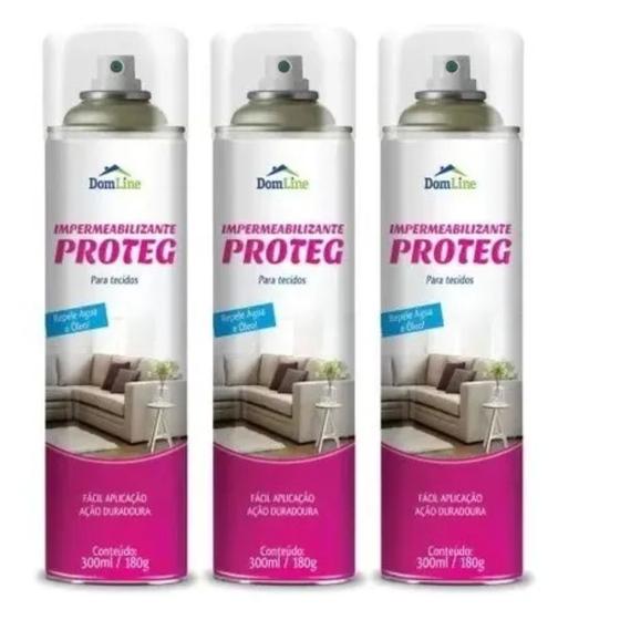 Kit 3 Impermeabilizante Spray Tecido Sofá Proteg Domline 300ml ...