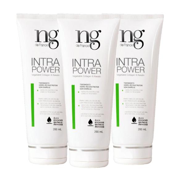 Imagem de Kit 3 Intra Power Leave-in Colágeno NG De France 200ml