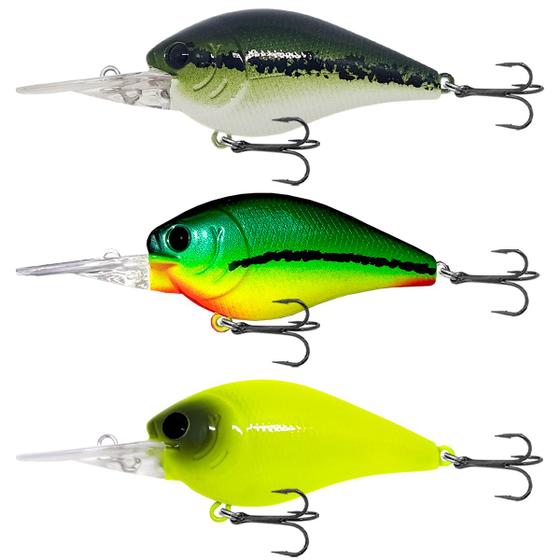 Imagem de Kit 3 Isca Artificial Crank Fundo Matadeira BlackBass Traira