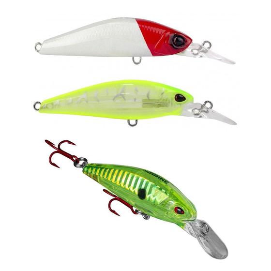 Imagem de Kit 3 Iscas Artificiais Pesca Meia Água Marine Sports Raptor Shad 70 7cm 8g