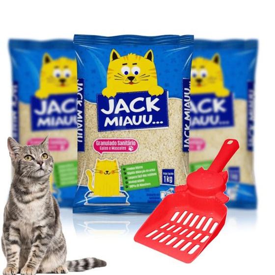 Imagem de Kit 3 jack miau com pázinha coletora 