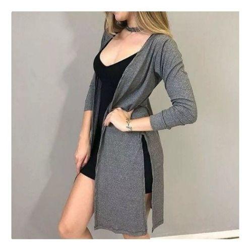 Imagem de Kit 3 Kimono Max Cardigan Feminino Casaco Canelado