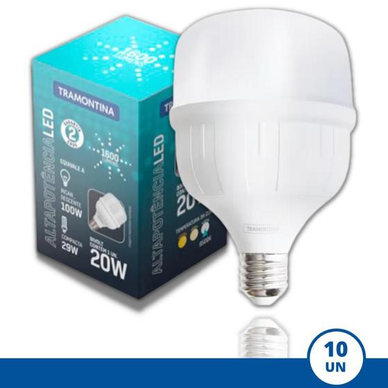 Imagem de KIT 3 Lâmpada Led 20w E27 6500k Bivolt Tramontina