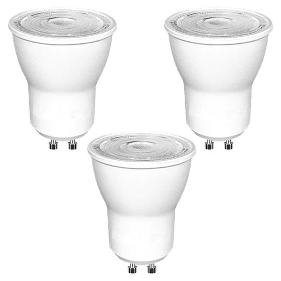 Imagem de Kit 3 Lampada Led 3W Branco Frio Mini Dicroica Mr11 Gu10