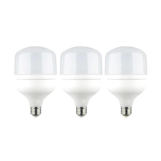 Imagem de Kit 3 Lâmpada Led Bulbo 50w 6500k Branco Frio E27 Bivolt