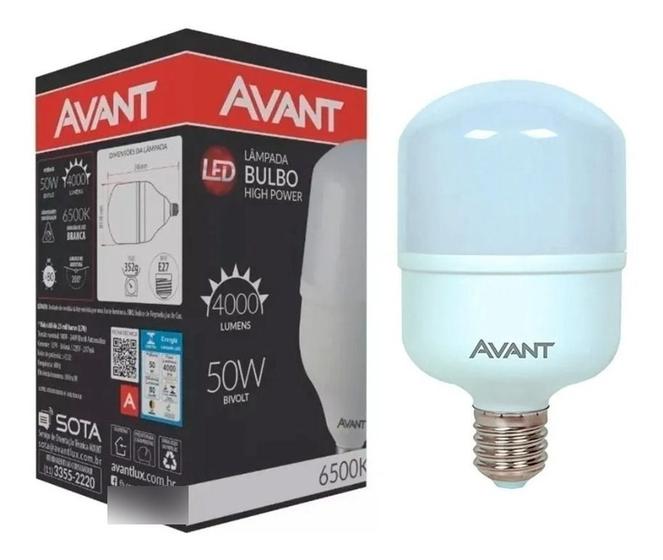 Imagem de Kit 3 Lampada Led Bulbo 50w Avant Branca 6500k Alta Potência