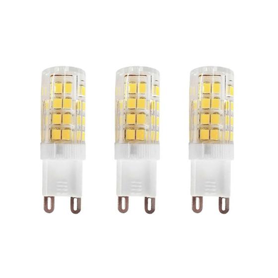 Imagem de Kit 3 Lampada Led Halopin G9 7w 6500k Luz Branca Bivolt