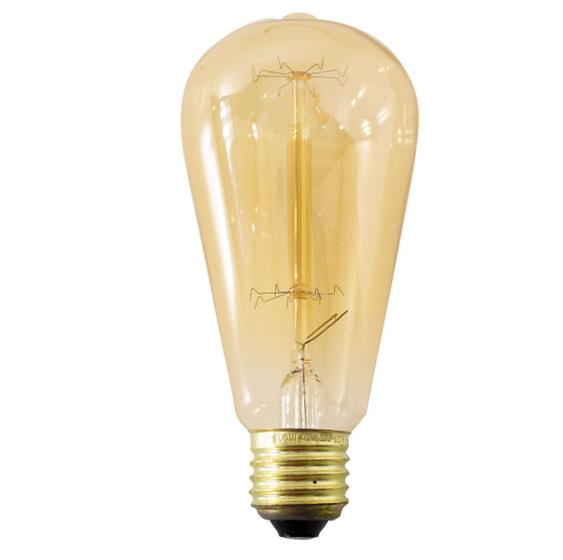 kit 3 lâmpadas de filamento de carbono Thomas Edison 40w 2200k vintage retro 220v st64 st631 Menor preço em kit 3 lâmpadas de filamento de carbono Thomas Edison 40w 2200k vintage retro 220v st64 st631