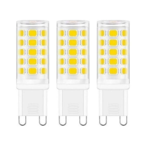 Imagem de Kit 3 Lâmpadas Halopin Led G9 5W Bivolt 3000k BrancoQuente