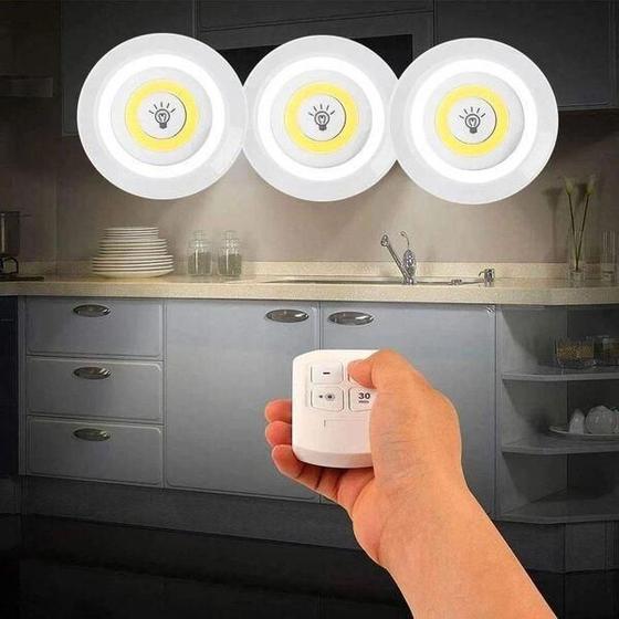 Imagem de Kit 3 Lâmpadas LED Spot Remoto 15W Controle Sem Fio