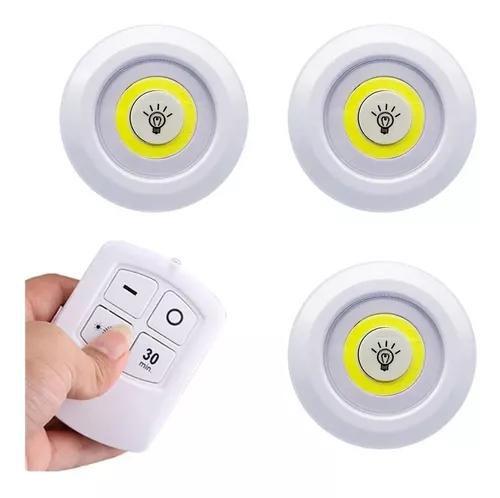 Kit 3 Lâmpadas Luminária Led Spot Sem Fio Controle Remoto Menor preço em Kit 3 Lâmpadas Luminária Led Spot Sem Fio Controle Remoto