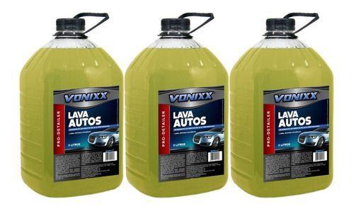 Imagem de Kit 3 Lava Autos Shampoo Para Carros Motos Ph Neutro Vonixx