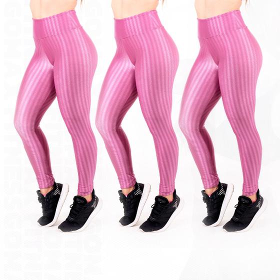 Imagem de Kit 3 Legging New Zig 3D Proteção UV+ Dia a Dia Gomax Fitnes