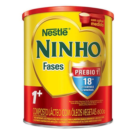 Imagem de Kit 3 - Leite Ninho Fases 1+ 800G Cada