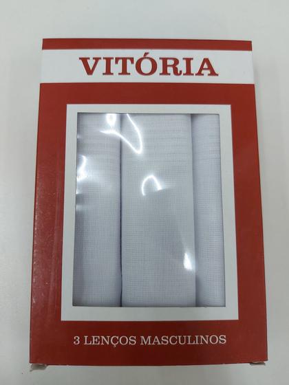 Kit 3 lenços Masculinos Vitória 100% Algodão Menor preço em Kit 3 lenços Masculinos Vitória 100% Algodão