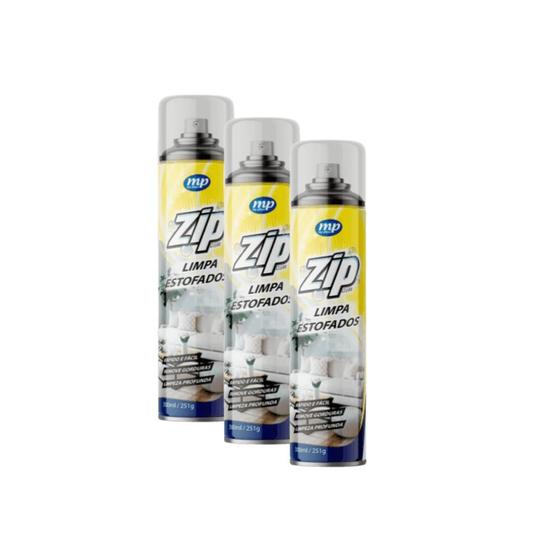 Imagem de Kit 3 Limpa Estofados Spray 300ml Zip