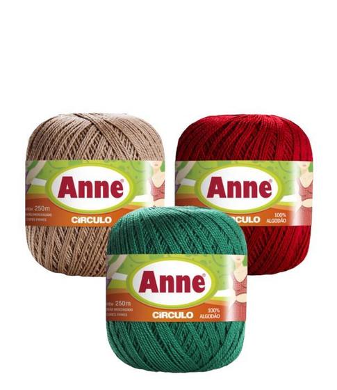 Imagem de Kit 3 Linha Anne 500 Circulo