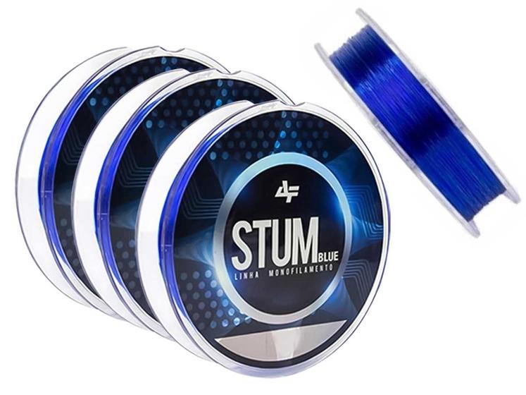 Imagem de Kit 3 Linhas Monofilamento Albatroz Stum 0,18mm 5,8lb/2,6kg (300 Metros)