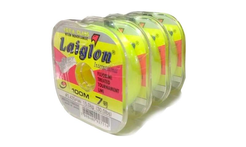 Imagem de Kit 3 Linhas Monofilamento Laiglon 0,43mm 30lbs/15,0kg - (3x 100 Metros)