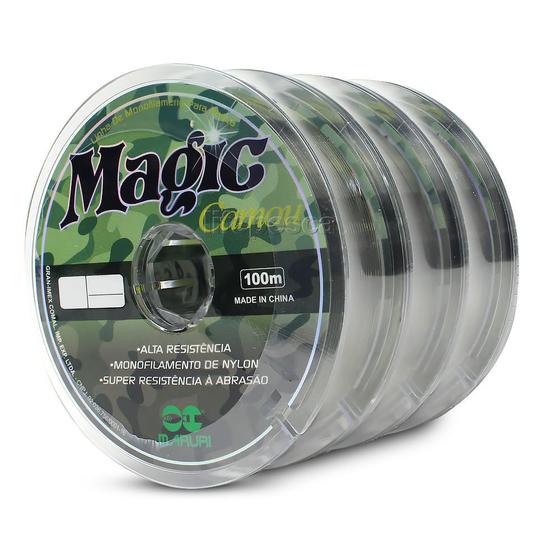 Imagem de Kit 3 Linhas Monofilamento Magic Camou 0,20mm 7,3lbs/3,3kg (3x100 Metros)