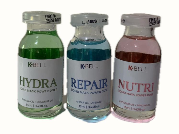 Imagem de Kit 3 Líquid Mask Power Dose Kbell (hydra/nutry/repair) 13ml