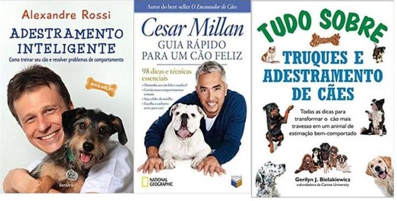 Imagem de Kit 3 Livro Adestramento Inteligente + Guia Cão Feliz