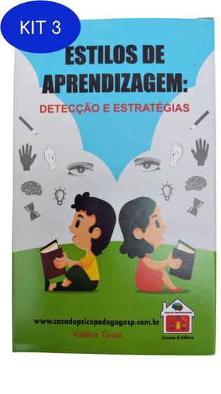 Imagem de Kit 3 Livro Baralho Estilos De Aprendizagem - Casa Psicopedagogo