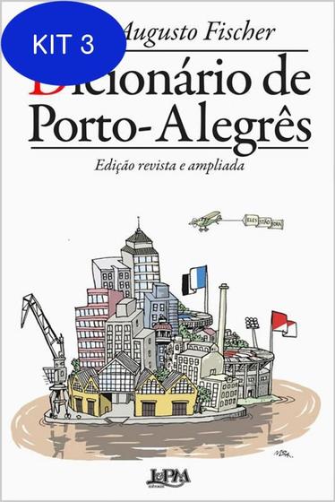 Imagem de Kit 3 Livro DICIONÁRIO DE PORTO-ALEGRÊS: EDIÇÃO AMPLIADA