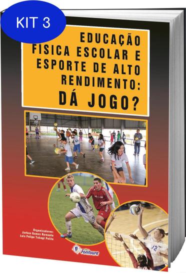 Imagem de Kit 3 Livro Educação física escolar e esporte de alto rendimento