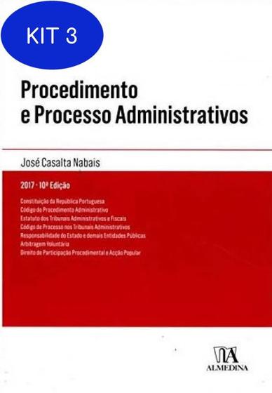 Imagem de Kit 3 Livro Procedimento E Processo Administrativos - Almedina