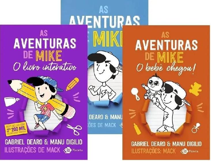 Imagem de Kit 3 livros as aventuras de mike